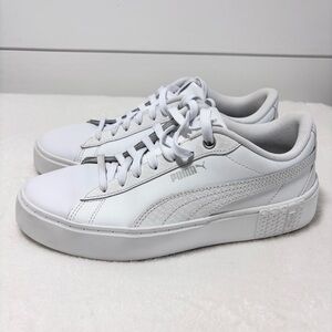 Puma White trainer Sneakers Size 8.5‎
